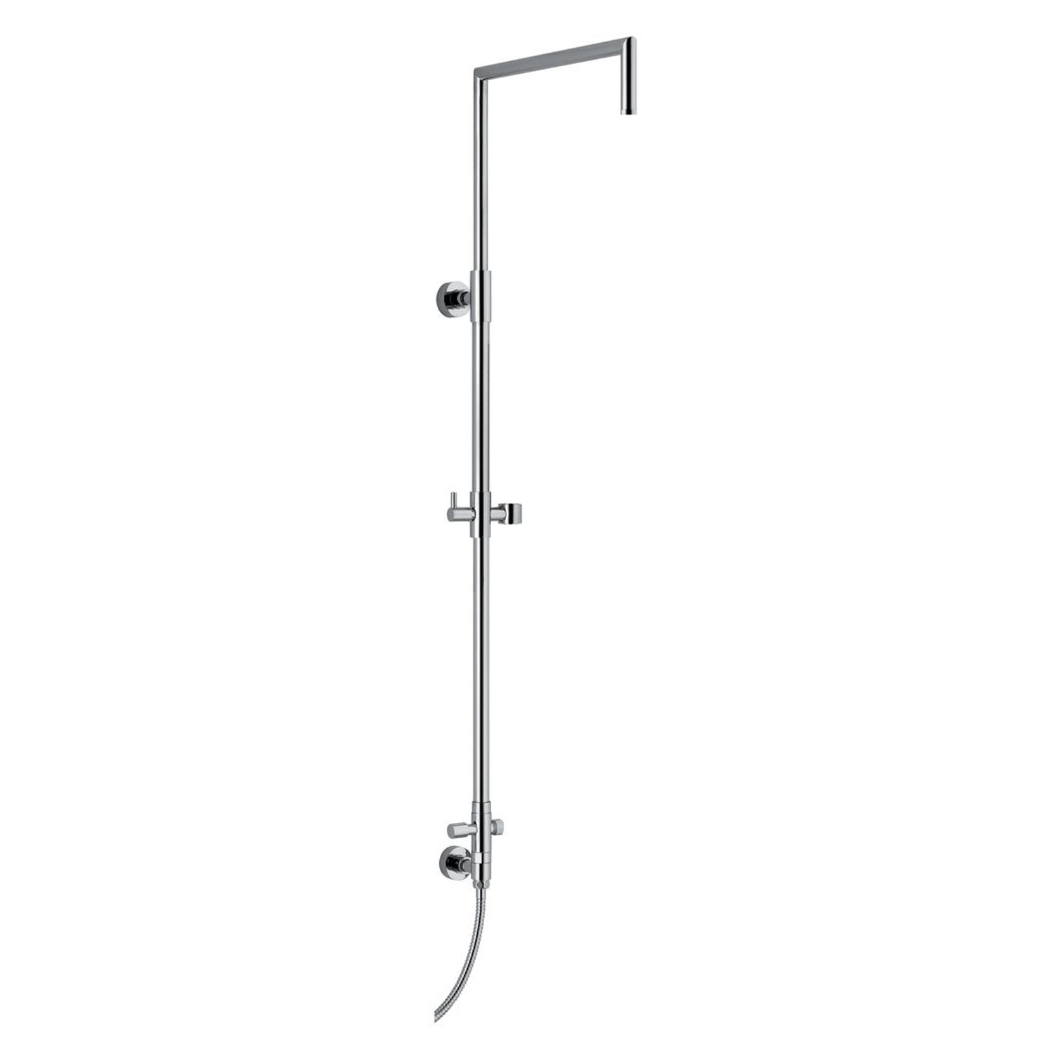 Colonna doccia tonda 2,4cm in ottone con deviatore e attacco flessibile by CeramicStore | Lo specialista del tuo bagno