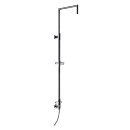 Colonna doccia tonda 2,4cm in ottone con deviatore e attacco flessibile by CeramicStore | Lo specialista del tuo bagno