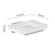 Portasapone a muro in Acciaio Inox Gedy modello Atena - Cromato by CeramicStore | Lo specialista del tuo bagno