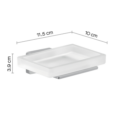 Portasapone a muro in Acciaio Inox Gedy modello Atena - Cromato by CeramicStore | Lo specialista del tuo bagno