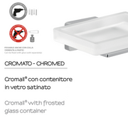 Portasapone a muro in Acciaio Inox Gedy modello Atena - Cromato by CeramicStore | Lo specialista del tuo bagno