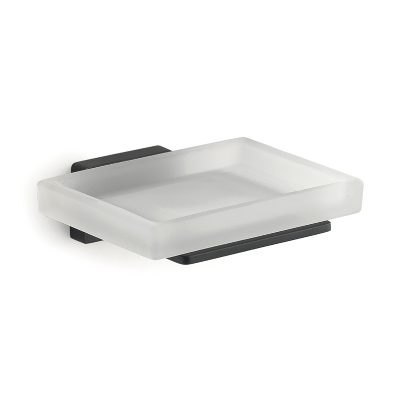 Portasapone a muro in Acciaio Inox Gedy modello Atena - Nero Matt by CeramicStore | Lo specialista del tuo bagno