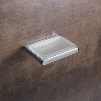 Porta sapone in vetro acidato collezione Lulà¹ di Colombo Design by CeramicStore | Lo specialista del tuo bagno