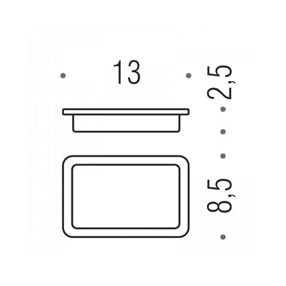 Porta sapone in vetro acidato collezione Lulà¹ di Colombo Design by CeramicStore | Lo specialista del tuo bagno