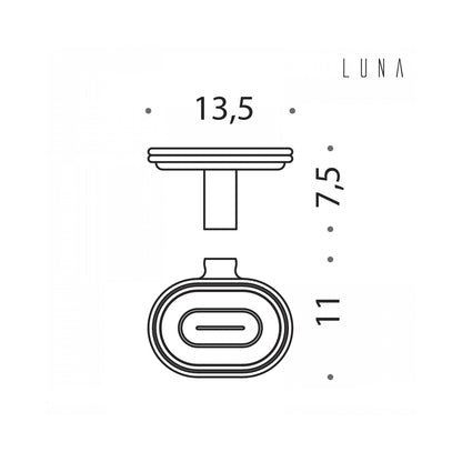 Porta sapone in ottone collezione Luna di Colombo Design by CeramicStore | Lo specialista del tuo bagno