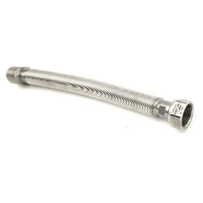 Flessibile inox raccordo in ottone l. 220 / 420 mm per acqua 3/4