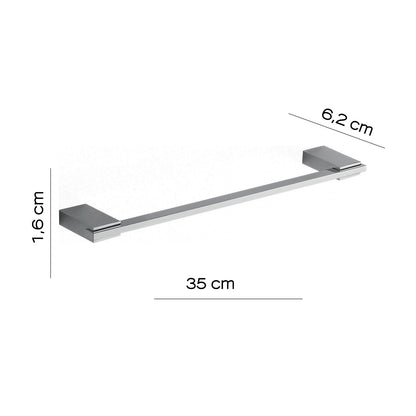 Portasalviette 35 cm in Acciaio Inox di Gedy serie Kansas - Cromato by CeramicStore | Lo specialista del tuo bagno