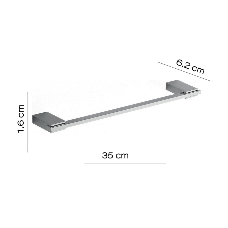 Portasalviette 35 cm in Acciaio Inox di Gedy serie Kansas - Cromato by CeramicStore | Lo specialista del tuo bagno