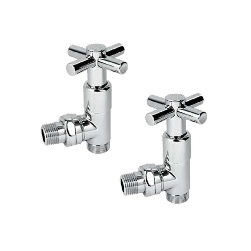 Kit Valvola e Detentore design moderno Cromati per termoarredo RCR POLETTI by CeramicStore | Lo specialista del tuo bagno