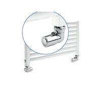 Kit Termostatico con Valvola e Detentore ad Angolo per termoarredo Finitura Cromo RCR POLETTI by CeramicStore | Lo specialista del tuo bagno