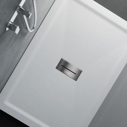 Piatto Doccia in acrilico 80X120 cm H4 con bordi squadrati Relax Design Puro