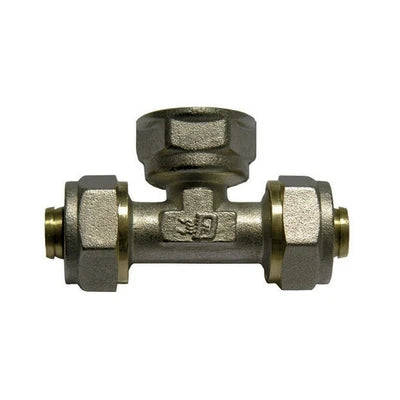 Raccordo a tee femmina ik per multistrato diam. 3/4 x 20