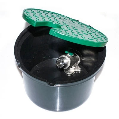 Pozzetto con valvola in metallo 2 ingressi 3/4 cm 20 5 x h. 13