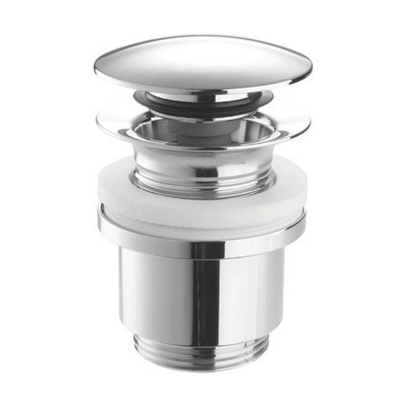 Piletta click clack UNIVERSALE per lavabi con troppo pieno ottone cromato by CeramicStore | Lo specialista del tuo bagno