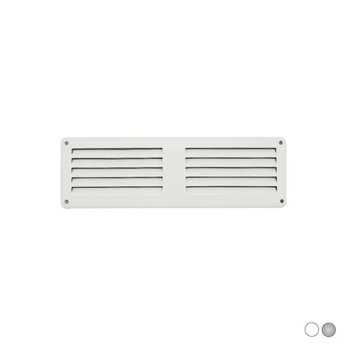 Griglia da sovrapporre in metallo con rete l. 200 x h. 60 mm bianco