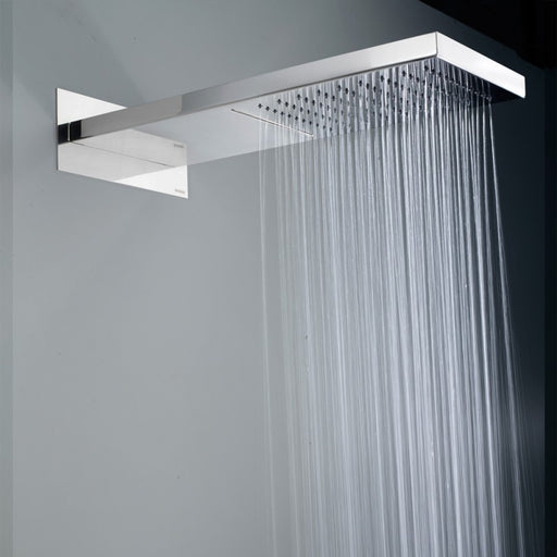 Soffione doccia Bossini Manhattan a 2 getti in acciaio inox con pioggia e cascata by CeramicStore | Lo specialista del tuo bagno