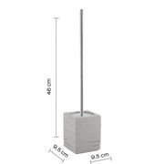 Scopino da appoggio con ciuffo in setole Gedy serie Quadrotto - Grigio by CeramicStore | Lo specialista del tuo bagno