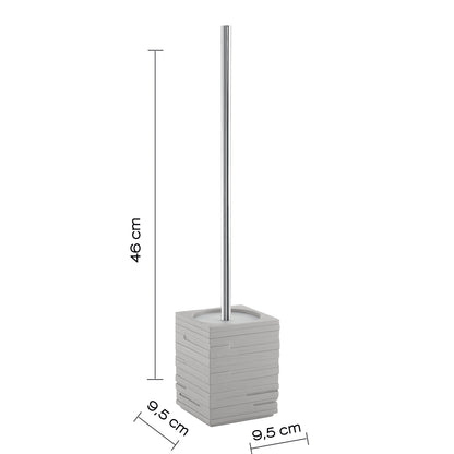 Scopino da appoggio con ciuffo in setole Gedy serie Quadrotto - Grigio by CeramicStore | Lo specialista del tuo bagno
