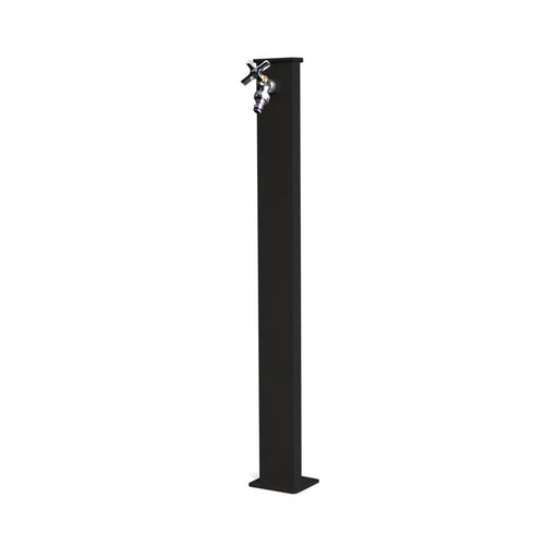 Punto acqua a terra in alluminio verniciato nero con rubinetto in ottone modello Frog by CeramicStore | Lo specialista del tuo bagno