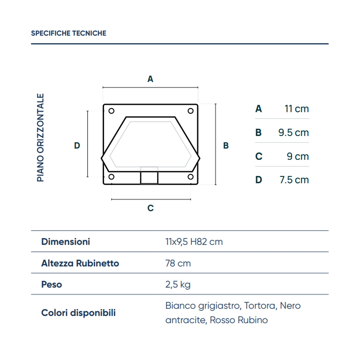 Punto acqua a terra in alluminio verniciato Tortora con rubinetto in ottone modello Frog by CeramicStore | Lo specialista del tuo bagno