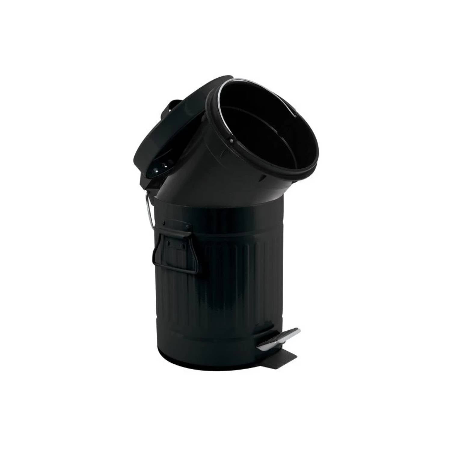 Pattumiera a pedale in acciaio modello Habana capienza 3 litri colore nero by CeramicStore | Lo specialista del tuo bagno