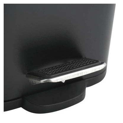 Pattumiera a pedale modello Erik in acciaio capienza 5 Litri colore nero by CeramicStore | Lo specialista del tuo bagno