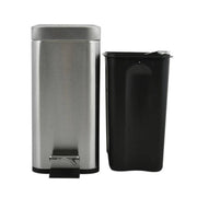 Pattumiera a pedale modello Erik capacità 5 litri in acciaio inox spazzolato by CeramicStore | Lo specialista del tuo bagno