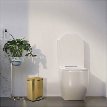 Pattumiera a pedale modello Akira in acciaio capienza 5 litri colore oro by CeramicStore | Lo specialista del tuo bagno