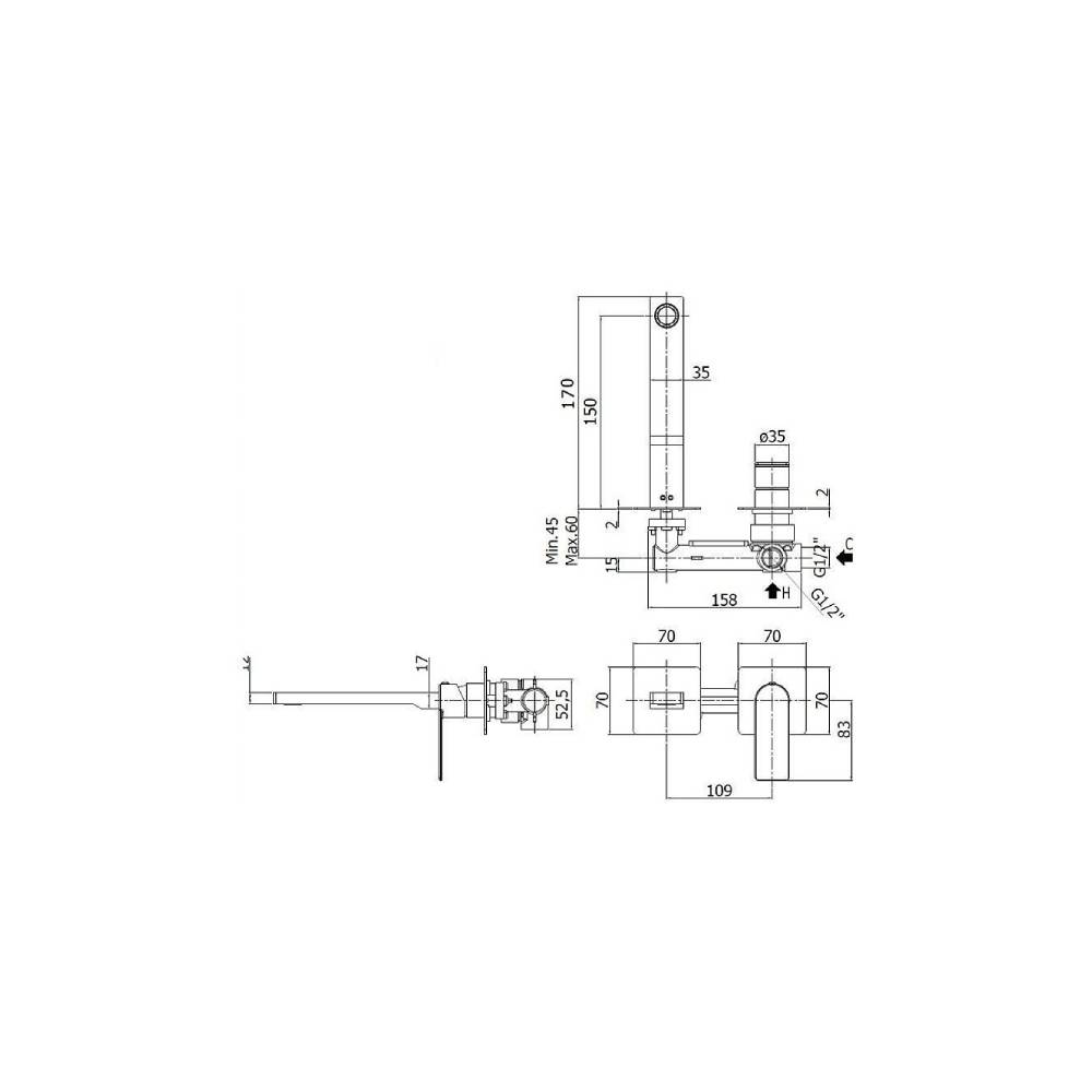 Miscelatore doccia a parete Paffoni serie Tango - Cromato by CeramicStore | Lo specialista del tuo bagno
