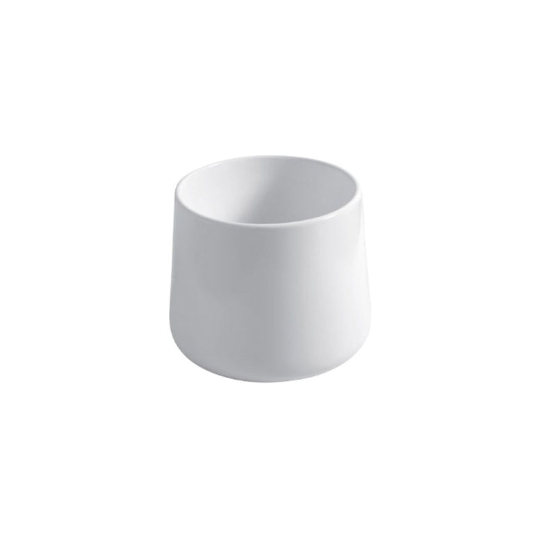 Lavabo da appoggio cilindrico in ceramica bianca lucida cm 42x35h cm serie Catino Disegno-Ceramica