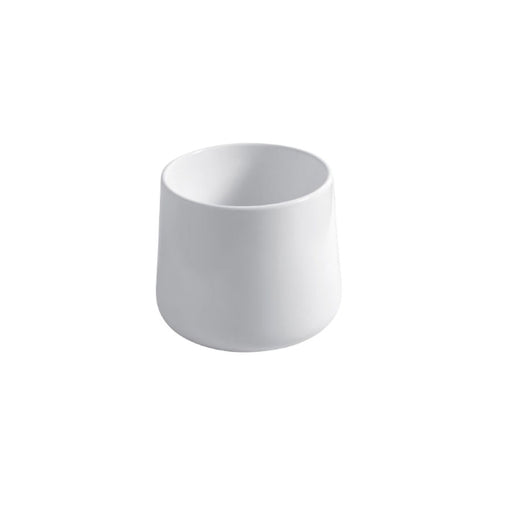 Lavabo da appoggio cilindrico in ceramica bianca lucida cm 42x35h cm serie Catino Disegno-Ceramica