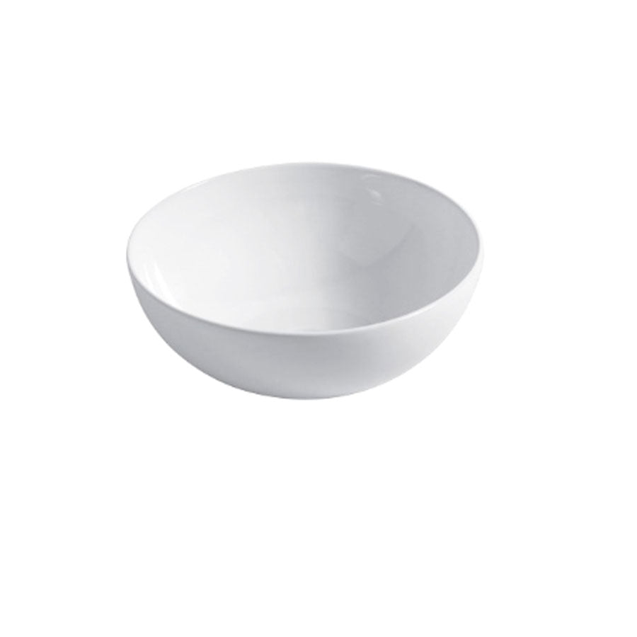 Lavabo da appoggio semisferico à˜42cm in ceramica bianca lucida serie Slim Disegno-Ceramica