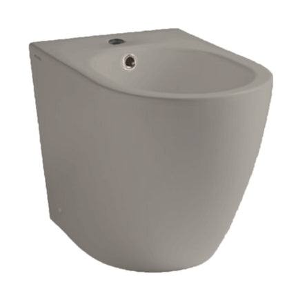 Sanitari filomuro Althea modello Cover Rimless 52x36 cm WC + Bidet colore Cemento