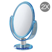 Specchio ovale ingranditore bifacciale di Gedy - Blu by CeramicStore | Lo specialista del tuo bagno