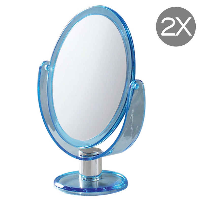 Specchio ovale ingranditore bifacciale di Gedy - Blu by CeramicStore | Lo specialista del tuo bagno