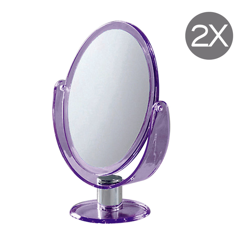 Specchio ovale ingranditore bifacciale di Gedy - Lilla by CeramicStore | Lo specialista del tuo bagno