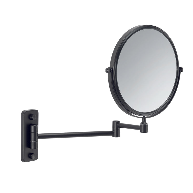 Specchio ingranditore Gaia di Gedy in Acciaio Inox - Nero Matt by CeramicStore | Lo specialista del tuo bagno