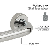 Maniglione 45 cm Up di Gedy in Acciaio Inox - Cromato by CeramicStore | Lo specialista del tuo bagno