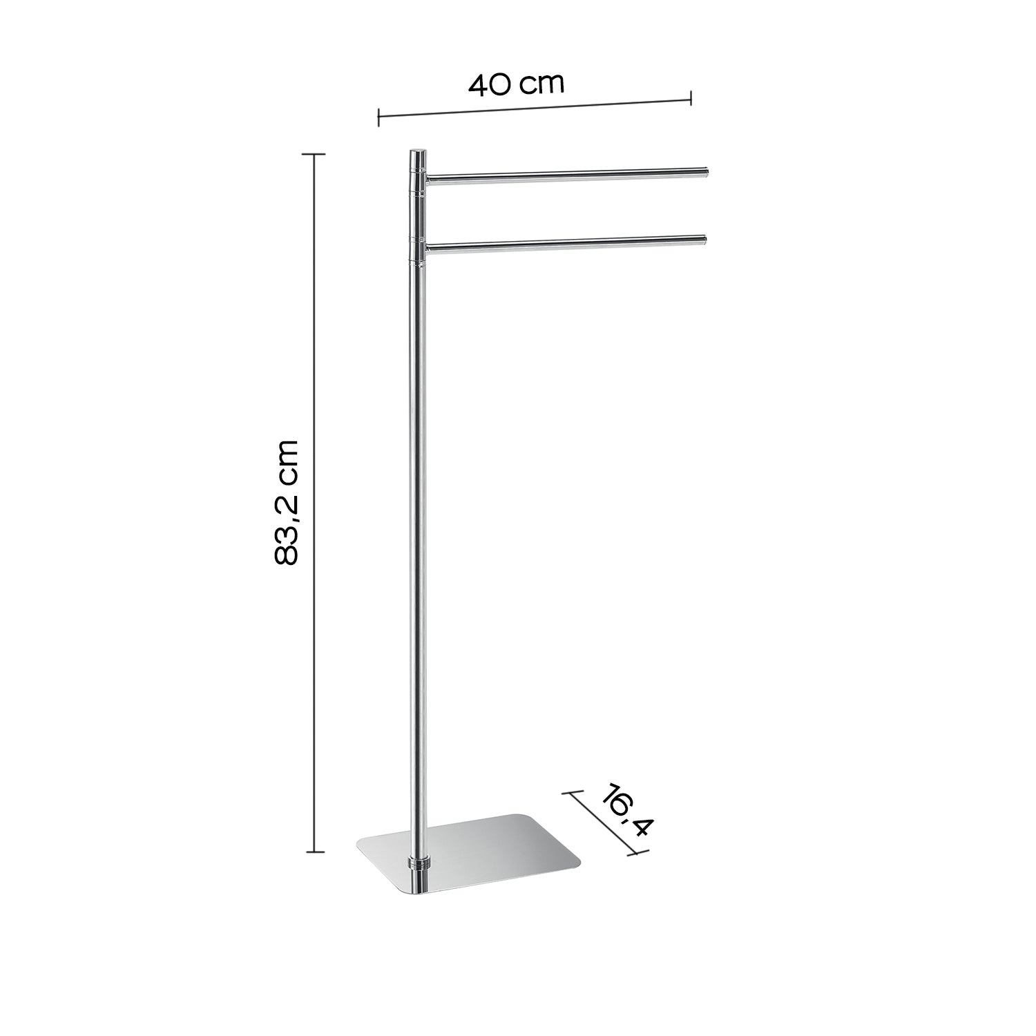 Piantana porta asciugamani Artà¹ di Gedy - Cromato