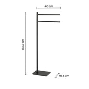 Piantana porta asciugamani Artà¹ di Gedy - Nero Matt