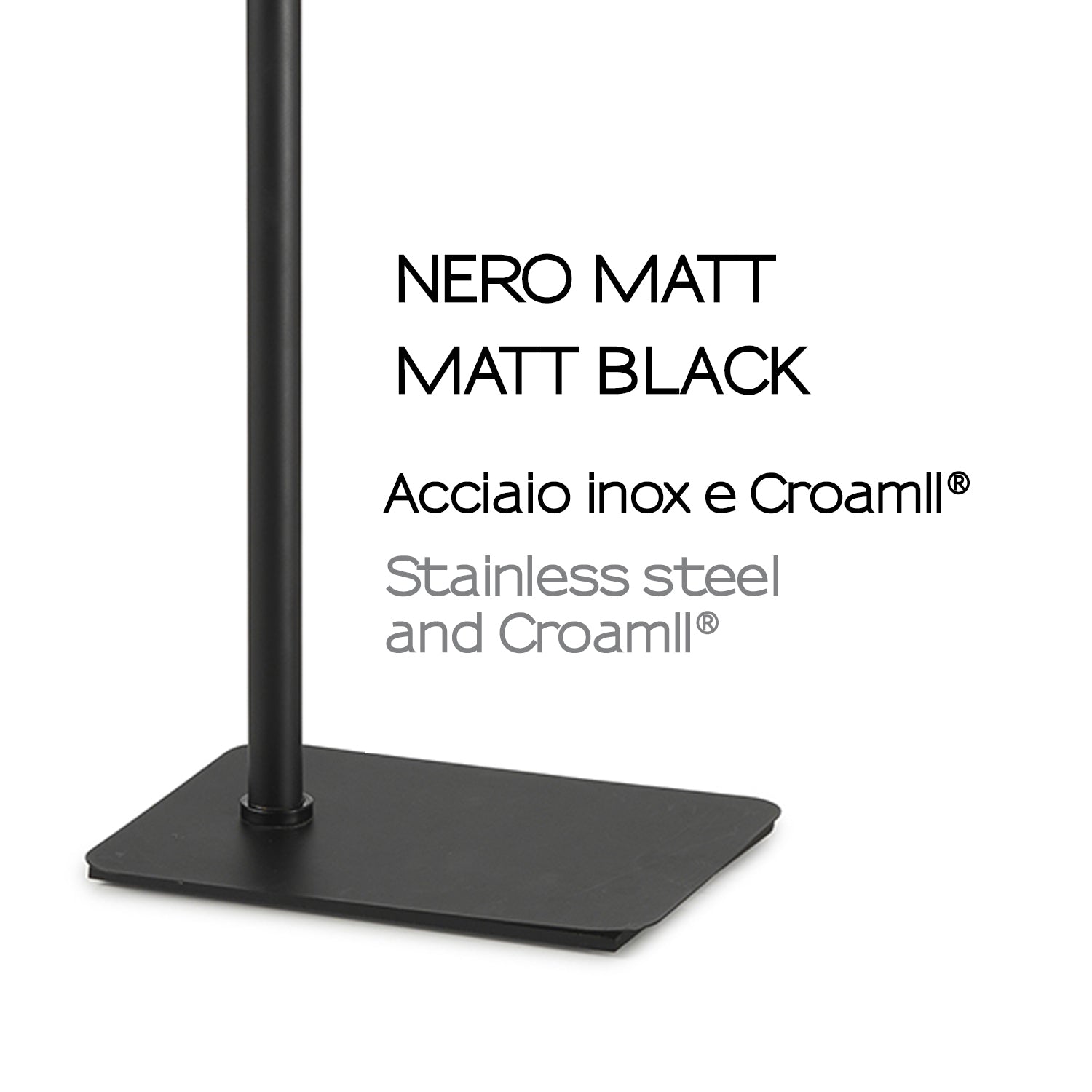 Piantana porta asciugamani Artà¹ di Gedy - Nero Matt