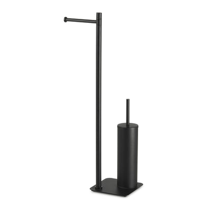 Piantana portarotolo e porta scopino Artà¹ di Gedy - Nero Matt