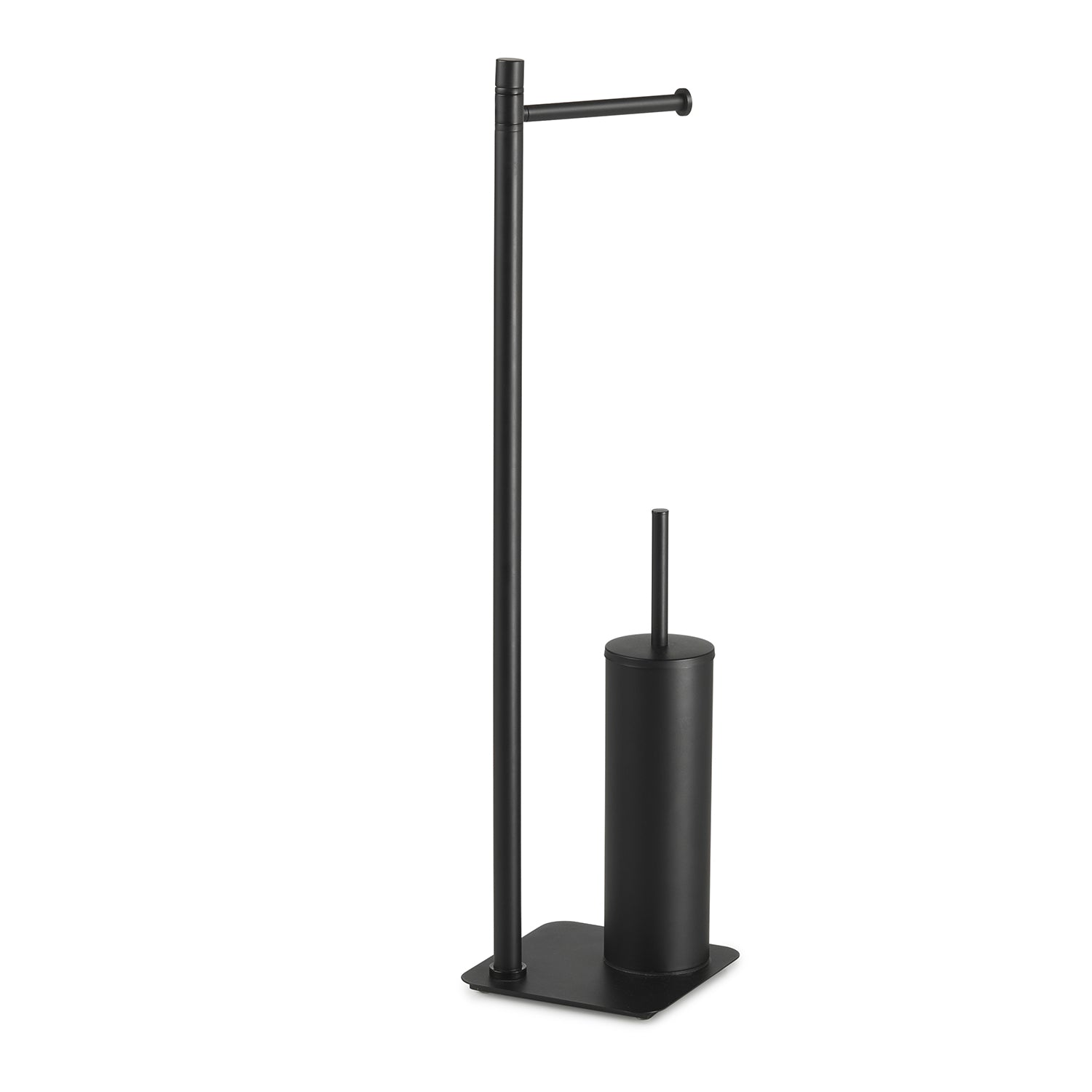 Piantana portarotolo e porta scopino Artà¹ di Gedy - Nero Matt