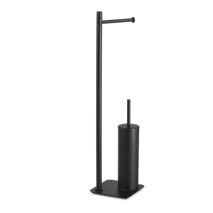 Piantana portarotolo e porta scopino Artà¹ di Gedy - Nero Matt