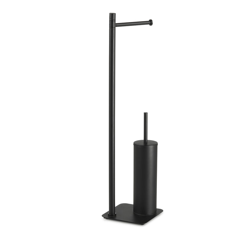 Piantana portarotolo e porta scopino Artà¹ di Gedy - Nero Matt