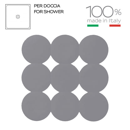Tappeto antiscivolo doccia Giotto di Gedy 55x55 cm - Grigio by CeramicStore | Lo specialista del tuo bagno