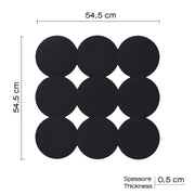 Tappeto antiscivolo doccia Giotto di Gedy 55x55 cm - Nero Matt by CeramicStore | Lo specialista del tuo bagno