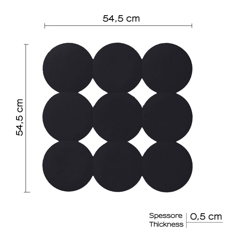 Tappeto antiscivolo doccia Giotto di Gedy 55x55 cm - Nero Matt by CeramicStore | Lo specialista del tuo bagno