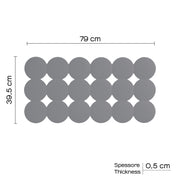 Tappeto antiscivolo vasca Giotto di Gedy 39x79 cm - Grigio by CeramicStore | Lo specialista del tuo bagno