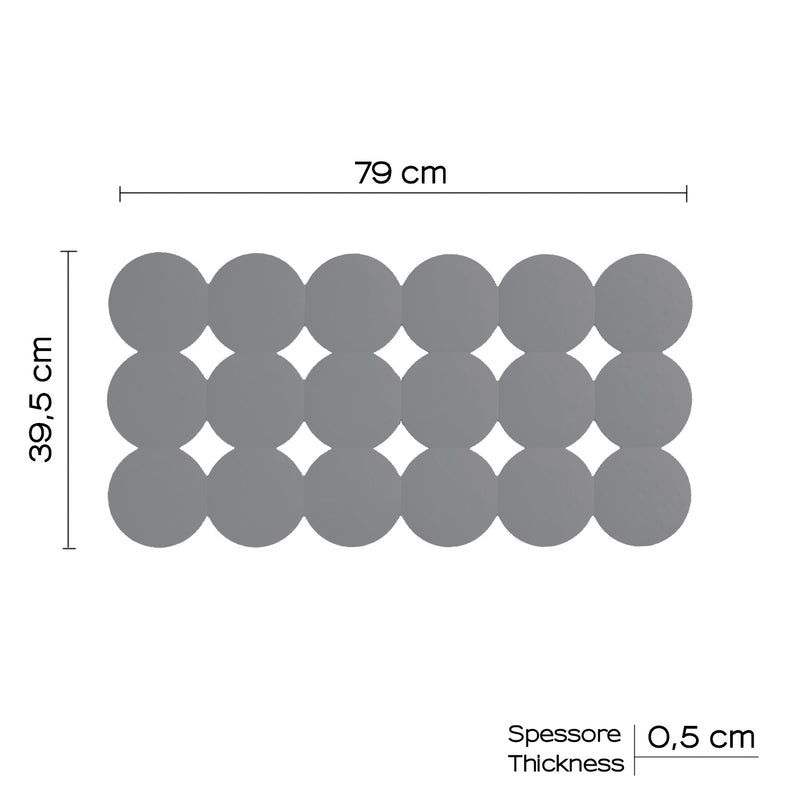 Tappeto antiscivolo vasca Giotto di Gedy 39x79 cm - Grigio by CeramicStore | Lo specialista del tuo bagno